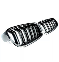 Load image into Gallery viewer, Front Grilles - Double Slat - Fits BMW F30 F31 - 3 Series - Gloss Black
