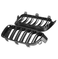 Load image into Gallery viewer, Front Grilles - Double Slat - Fits BMW F30 F31 - 3 Series - Gloss Black
