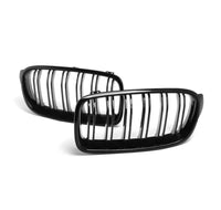 Load image into Gallery viewer, Front Grilles - Double Slat - Fits BMW F30 F31 - 3 Series - Gloss Black
