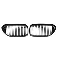 Load image into Gallery viewer, Front Grilles - Double Slat - Fits BMW G30 G31 2017-2018 - 5 Series - Gloss Black
