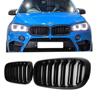 Load image into Gallery viewer, Front Grilles -  Double Slat kidney - Fits BMW F15 F16 X5 X6 - Gloss Black
