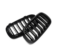 Load image into Gallery viewer, Front Grilles -  Double Slat kidney - Fits BMW F15 F16 X5 X6 - Gloss Black
