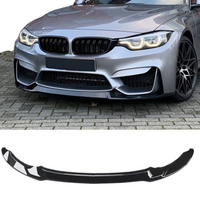 Load image into Gallery viewer, Front Splitter - CS Style - Fits BMW F80 F82 F83  M3 M4 - Gloss Black
