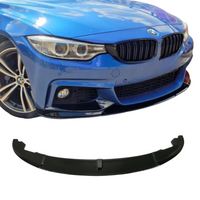 Load image into Gallery viewer, Front Splitter - Fits BMW F32 F33 F36 M Sport 4 Series - ABS - Gloss Black
