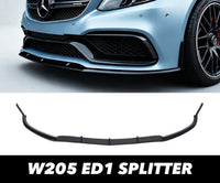 Load image into Gallery viewer, Front Splitter Lip Spoiler For Mercedes C Class W205 C205 AMG/Sport Line 15-22
