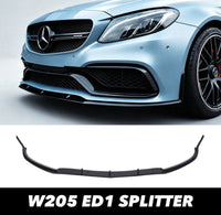 Load image into Gallery viewer, Front Splitter Lip Spoiler For Mercedes C Class W205 C205 AMG/Sport Line 15-22
