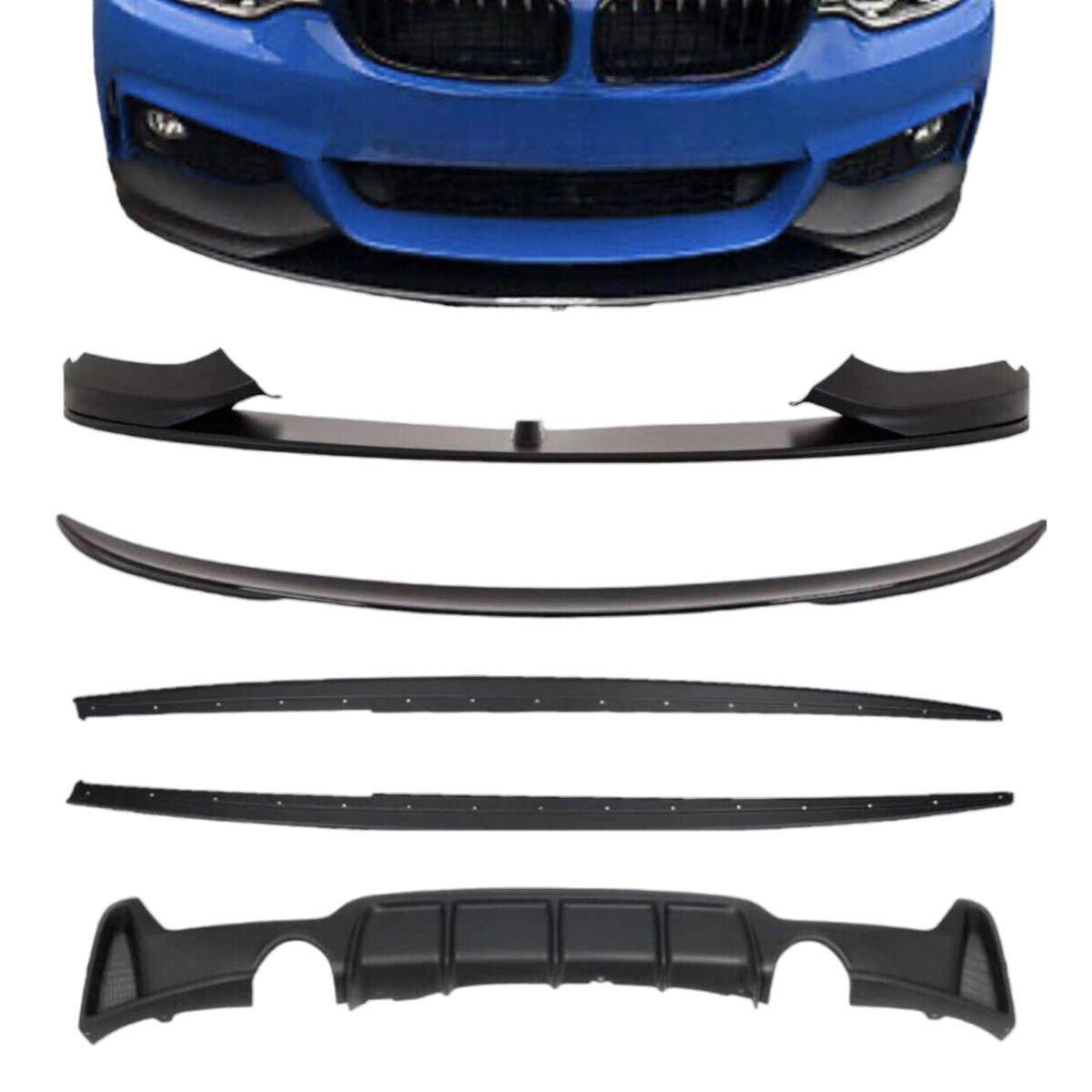Full Body Kit - Fits BMW F32 4 Series Coupe - Dual Exit - Matte Black