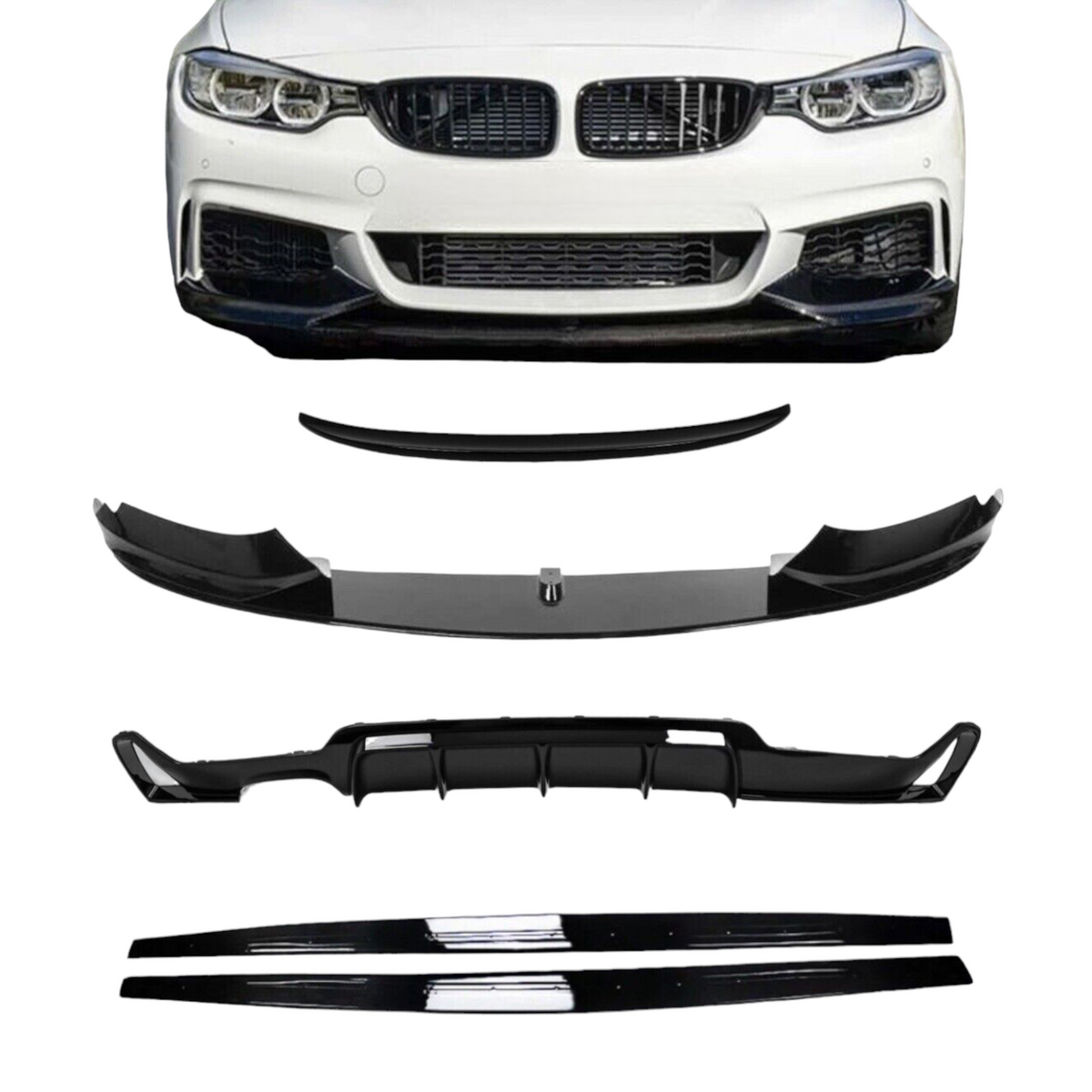 Full Body Kit - Fits BMW F32 4 Series Coupe - Gloss Black