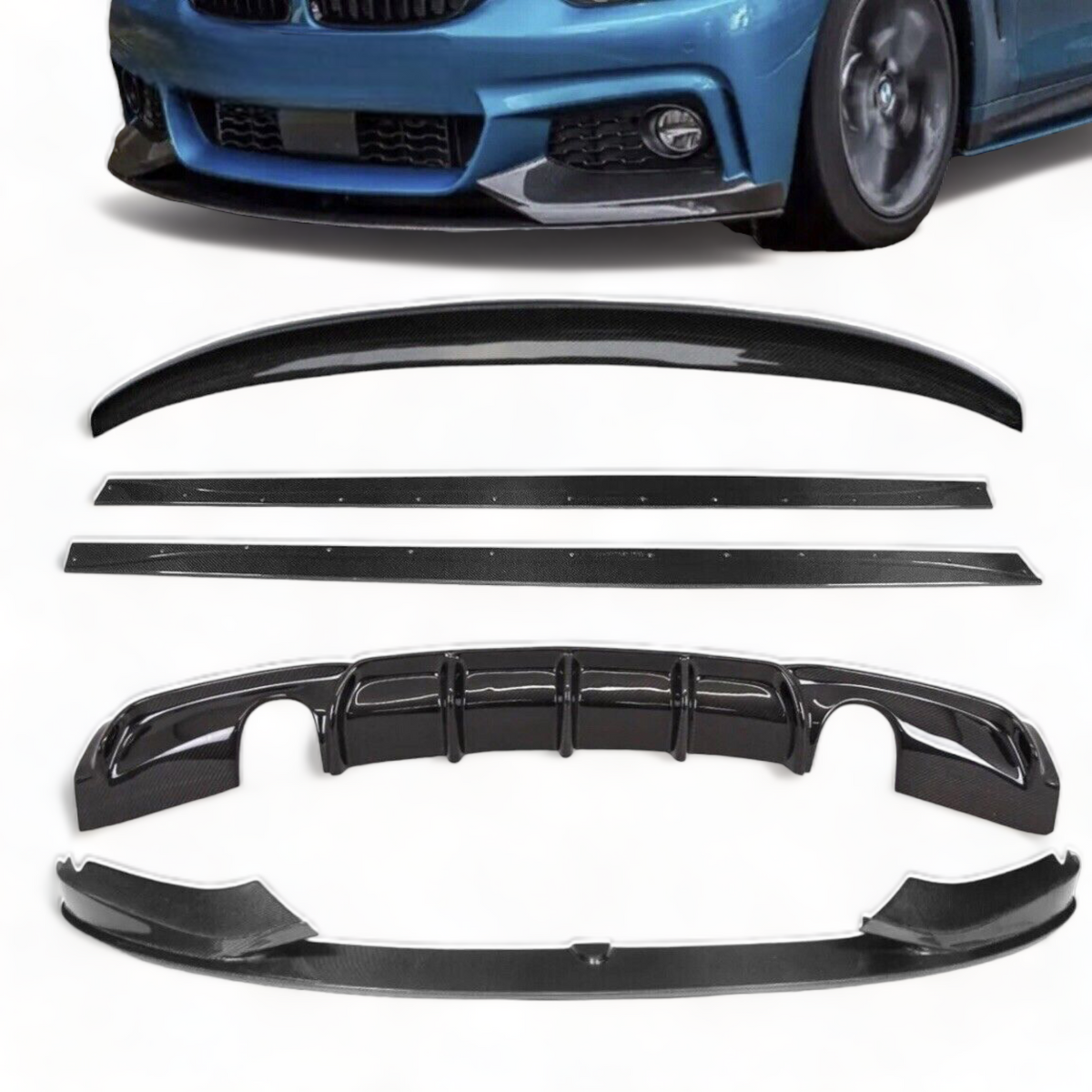 Full Body Kit - Fits BMW F33 Convertible 4 Series - Carbon Look
