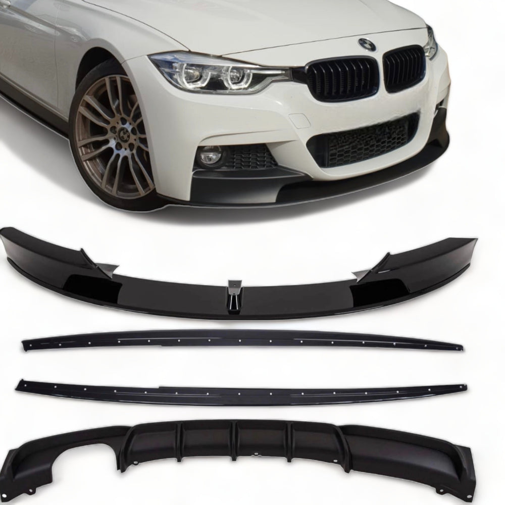 Full Body Kit - V Style or MP Style - Fits BMW F30 3 Series - All Exits Available - Matte Black