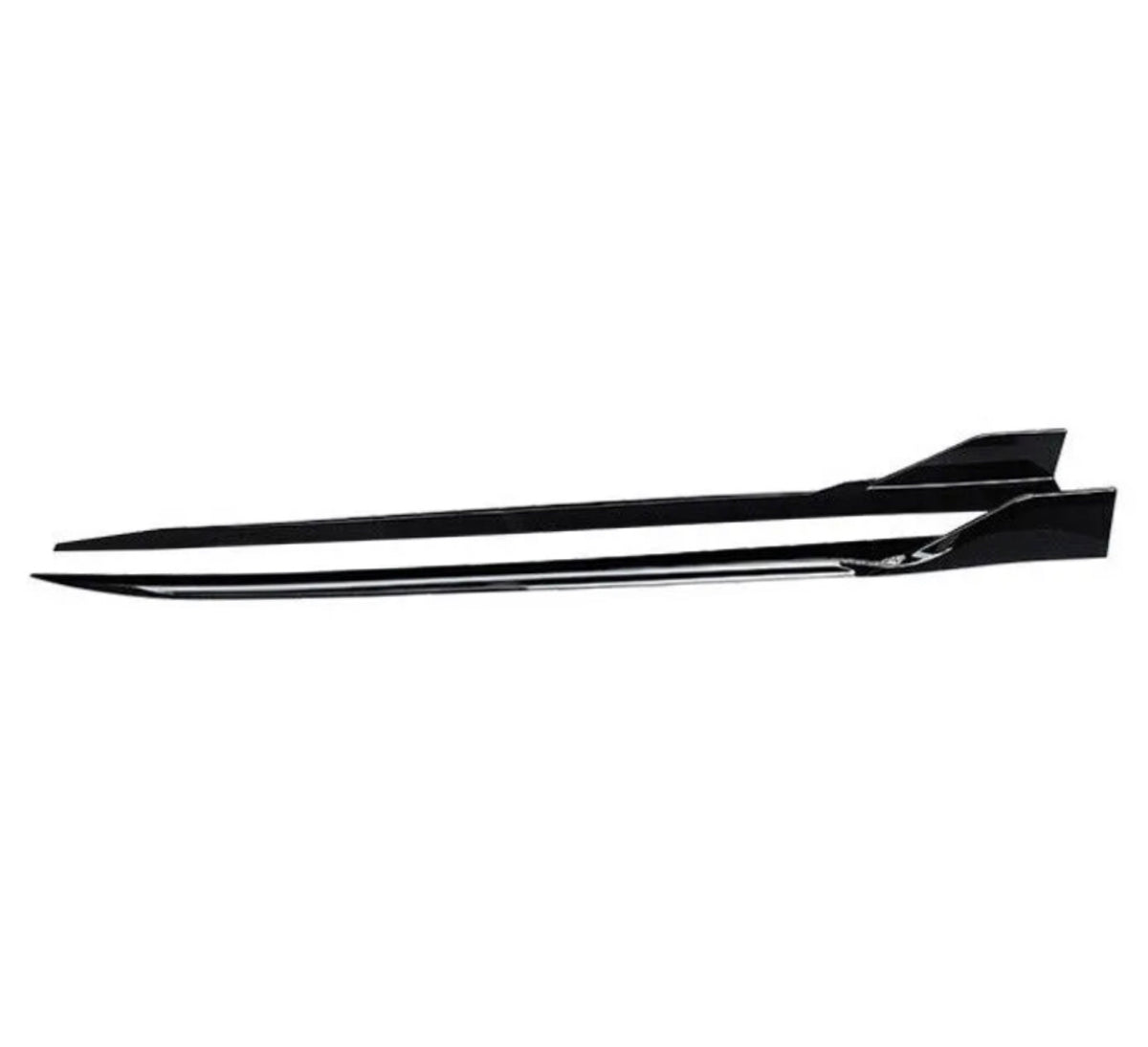 More images please Car Side Extension Blades - Fits BMW G26 - 4 Series - Gloss Black - STM STYLING 
