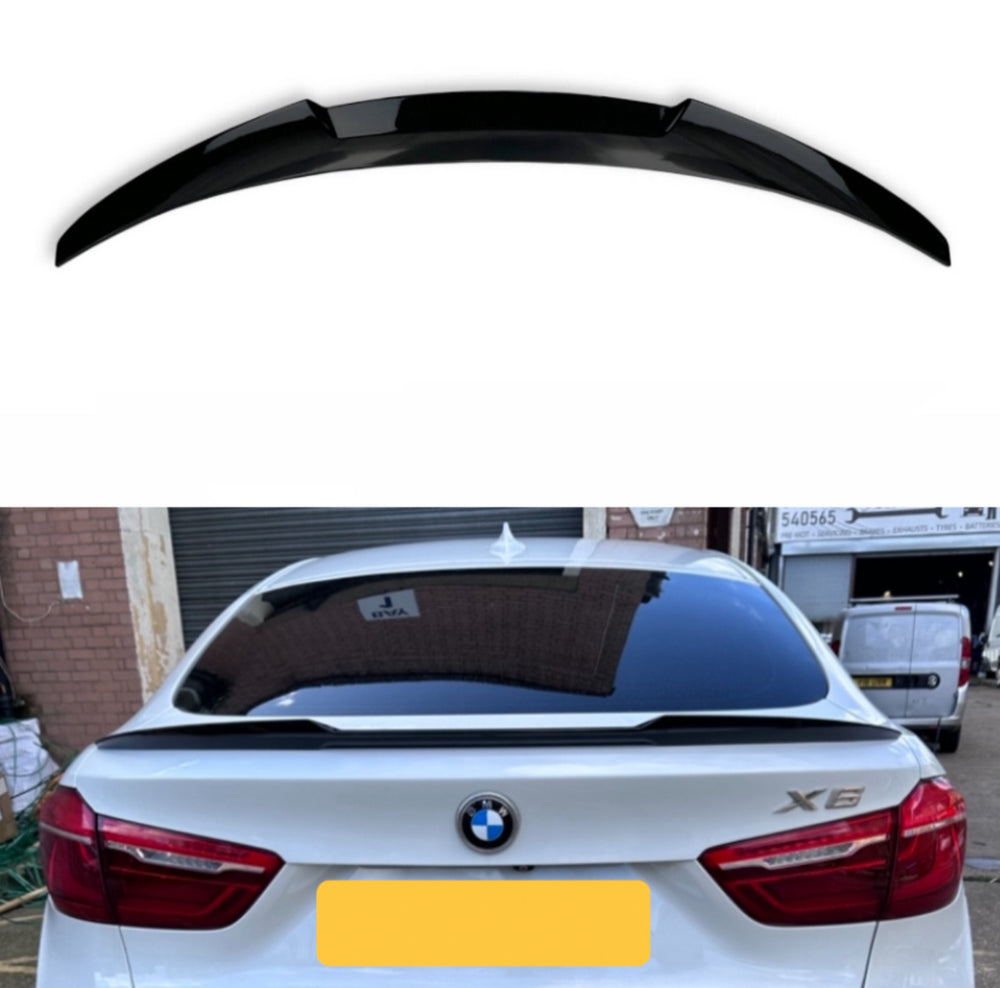 BMW F16 X6 X6M F86 Gloss Black Boot Spoiler M4 V Style - STM STYLING 