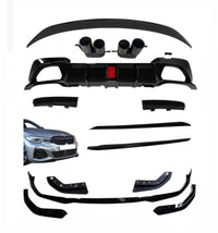 Load image into Gallery viewer, BMW G20 Kit 3 Series - Gloss Black FullBody Kit Mp Quad Led Light - STM STYLING 
