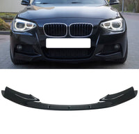 Load image into Gallery viewer, BMW F20 1 Series Pre Lci Gloss Black Front Splitter - STM STYLING 

