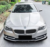 Load image into Gallery viewer, BMW 5 SERIES F10 F11 LCI SE SPORT GLOSS BLACK FRONT BUMPER LIP SPOILER SPLITTER 14-17 - STM STYLING 
