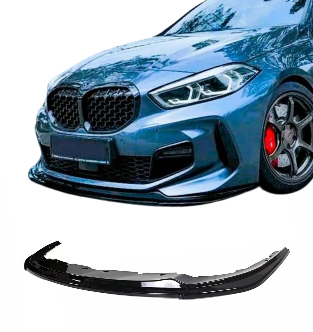 Bmw 1 Series F40 Performance Splitter Lip Gloss Black 2019+