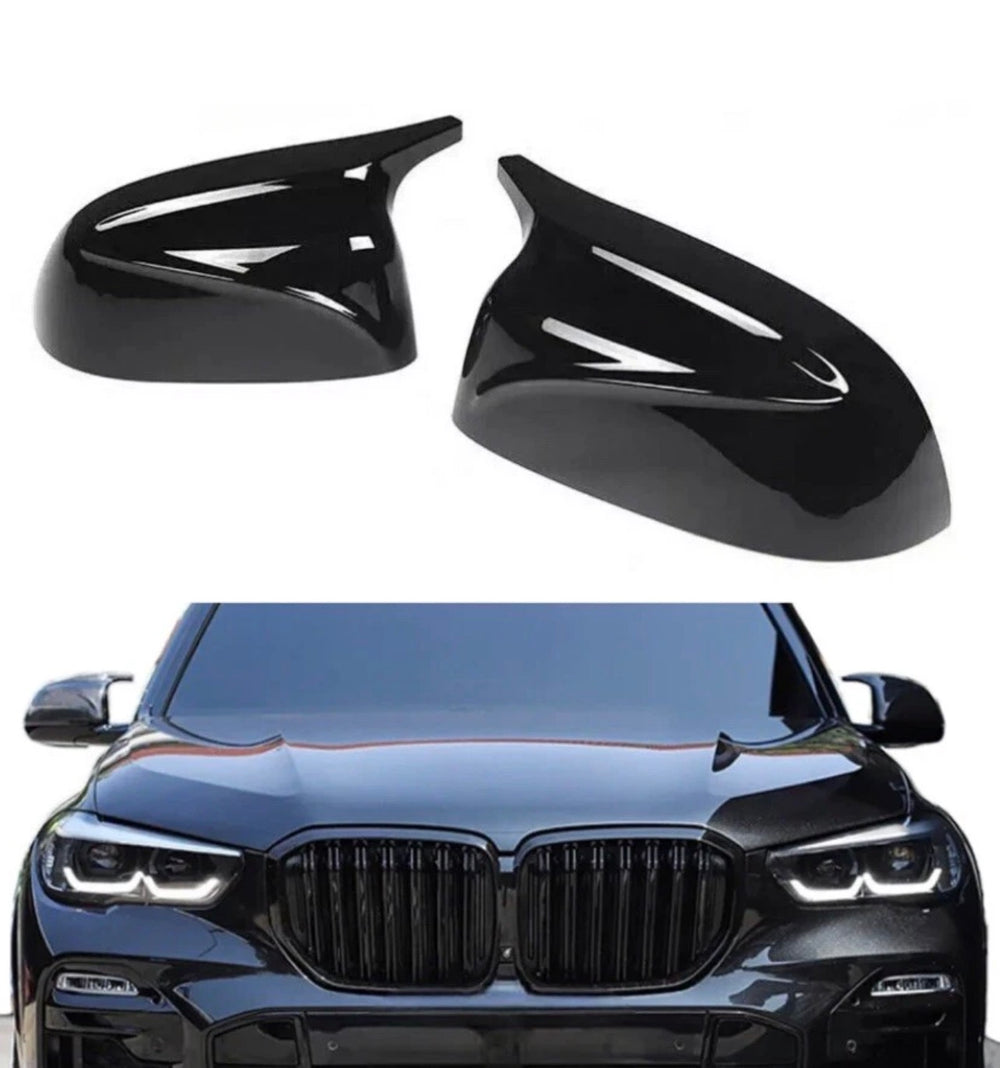 GLOSS BLACK MIRROR COVER CAPS FOR BMW SUV X3 X4 G01 G02 X5 X6 X7 G05 G06 G07