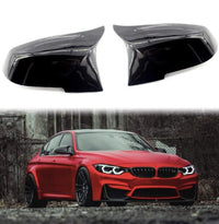 Load image into Gallery viewer, GLOSS BLACK REAR WING MIRROR COVER CAPS FOR BMW F20 F21 F22 F30 F32 F36 F87 M3
