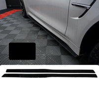 Load image into Gallery viewer, GLOSS BLACK SIDE SKIRT EXTENSION BLADE LIP FOR BMW M SERIES M3 M4 F80 F82 F83
