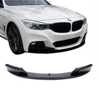 Load image into Gallery viewer, GT GRAN TURISMO MP STYLE FRONT LIP SPLITTER  FOR BMW 3 SERIES F34 GLOSS BLACK
