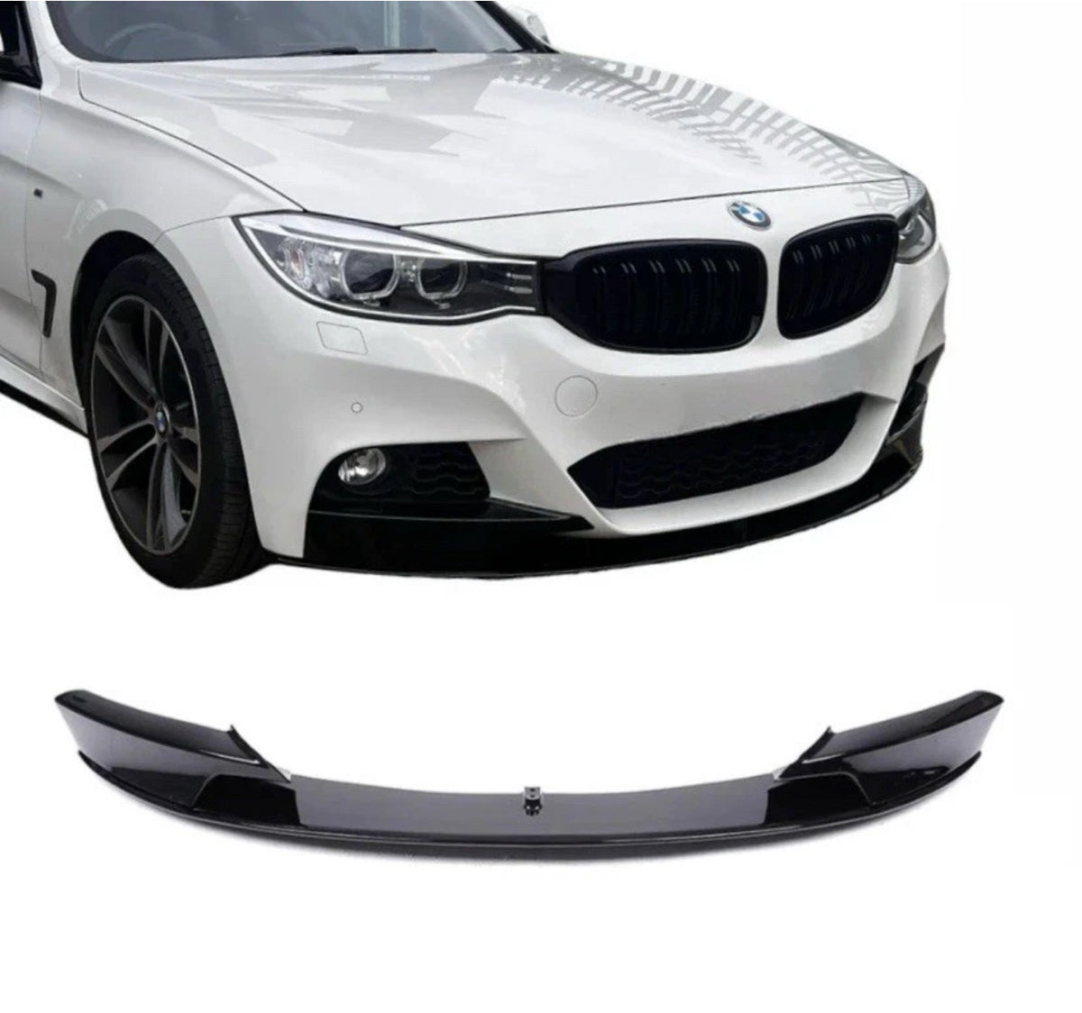 GT GRAN TURISMO MP STYLE FRONT LIP SPLITTER  FOR BMW 3 SERIES F34 GLOSS BLACK
