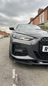 Load image into Gallery viewer, BMW 4 Series G26 Gran Coupe Front Splitter Gloss Black STM Style - STM STYLING 
