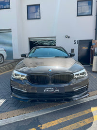 Load image into Gallery viewer, BMW 5 SERIES G30 G31 SE PRE LCI FRONT SPLITTER LIP SPOILER LUXURY GLOSS BLACK
