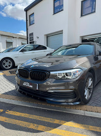 Load image into Gallery viewer, BMW 5 SERIES G30 G31 SE PRE LCI FRONT SPLITTER LIP SPOILER LUXURY GLOSS BLACK
