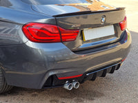 Load image into Gallery viewer, Rear Diffuser - Fits BMW F32 F33 F36 - 4 Series - M Performance - Gloss Black - STM STYLING 
