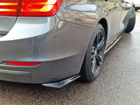 Load image into Gallery viewer, Rear Bumper Splitter Canards - Fits BMW F30 F31 3 Series - ABS - Gloss Black - STM STYLING 
