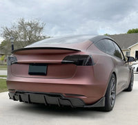 Load image into Gallery viewer, Tesla Model Y Aero Body kit Splitter Diffuser Spoiler Diffuser Gloss Black - STM STYLING 
