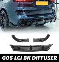 Load image into Gallery viewer, Gloss Black Rear Bumper Diffuser Side Cover For BMW G05 LCI X5 2023+ - STM STYLING 
