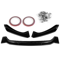 Load image into Gallery viewer, BMW 1 SERIES F20 F21 M SPORT LCI 2015-2019 GLOSS BLACK FRONT SPLITTER LIP - STM STYLING 
