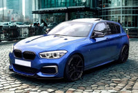 Load image into Gallery viewer, BMW 1 SERIES F20 F21 M SPORT LCI 2015-2019 GLOSS BLACK FRONT SPLITTER LIP - STM STYLING 
