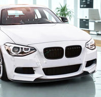 Load image into Gallery viewer, BMW 1 SERIES F20 F21 PRE LCI FRONT SPLITTER LIP M PERFORMANCE BLACK UK 2011-2014 - STM STYLING 
