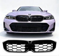Load image into Gallery viewer, LED SLATTED FRONT GRILL IN GLOSS BLACK FOR BMW 3 SERIES G20 LCI 2023+
