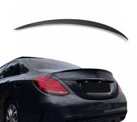 Load image into Gallery viewer, MERCEDES BENZ W205 C CLASS REAR TRUNK SPOILER BOOT SPOILER LIP GLOSS BLACK
