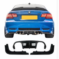 Load image into Gallery viewer, REAR DIFFUSER LIP VALANCE GLOSS BLACK FOR BMW 3 SERIES E92 E93 M3 2005-2011
