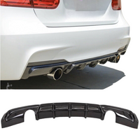 Load image into Gallery viewer, Rear Diffuser - Dual Exit - Fits BMW F30 F31 3 Series - Carbon Look
