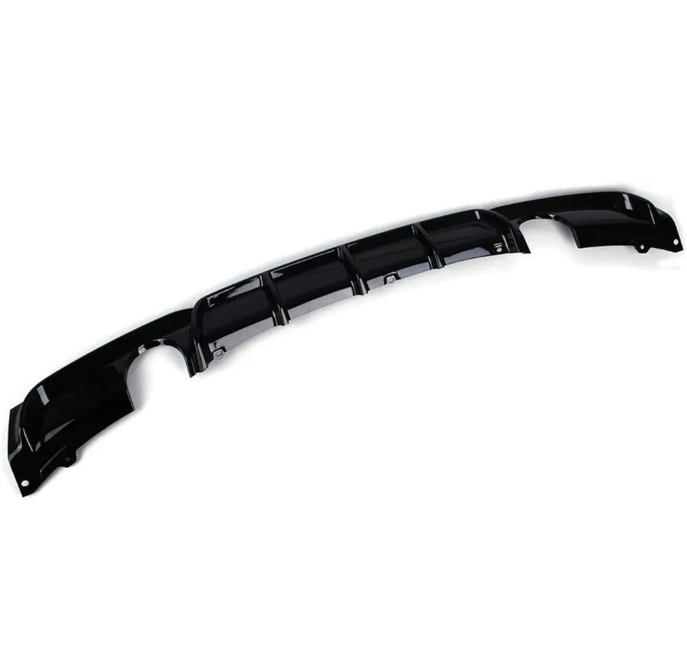 Rear Diffuser - Dual Exit - Fits BMW F30 F31 3 Series - Gloss Black