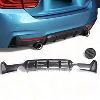 Load image into Gallery viewer, Rear Diffuser - Dual Exit - Fits BMW F30 F31 3 Series - Gloss Black
