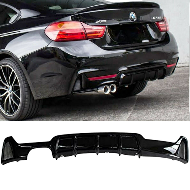 Rear Diffuser - Fits BMW F32 F33 F36 - 4 Series - M Performance - Glos ...