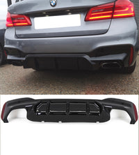 Load image into Gallery viewer, Rear Diffuser - Fits BMW G30 G31 - 5 Series - M5 Style - Gloss Black
