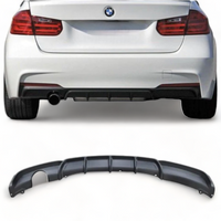 Load image into Gallery viewer, Rear Diffuser - Single Exit - Fits BMW F30 F31 - 3 Series - M Sport - Matte Black
