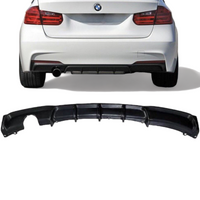 Load image into Gallery viewer, Rear Diffuser - Single Exit - Fits BMW F30 F31 3 Series - M Sport - Gloss Black
