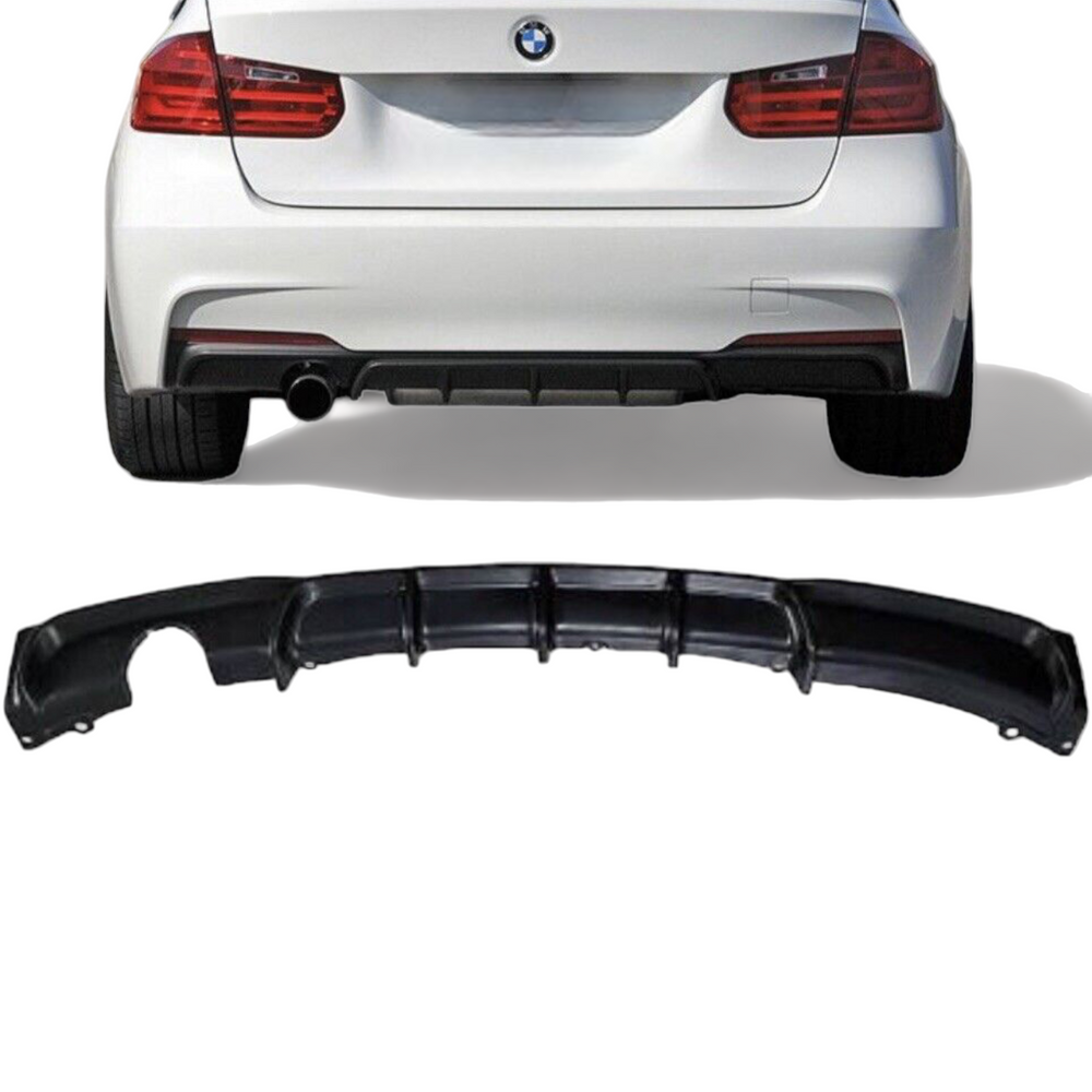 Rear Diffuser - Single Exit - Fits BMW F30 F31 3 Series - M Sport - Gloss Black