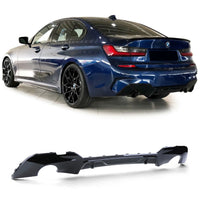 Load image into Gallery viewer, Rear Diffuser - Single Exit - Fits BMW G20 - 3 Series - M Performance - Gloss Black
