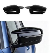 Load image into Gallery viewer, SIDE WING MIRROR COVER CAPS BLACK M STYLE FOR BMW 3 4 5 7 8 SERIES G20 G22 G30

