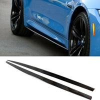 Load image into Gallery viewer, Side Extensions Blades - Sports Performance - Fits BMW F80 F82 F83 M3 M4 - Gloss Black
