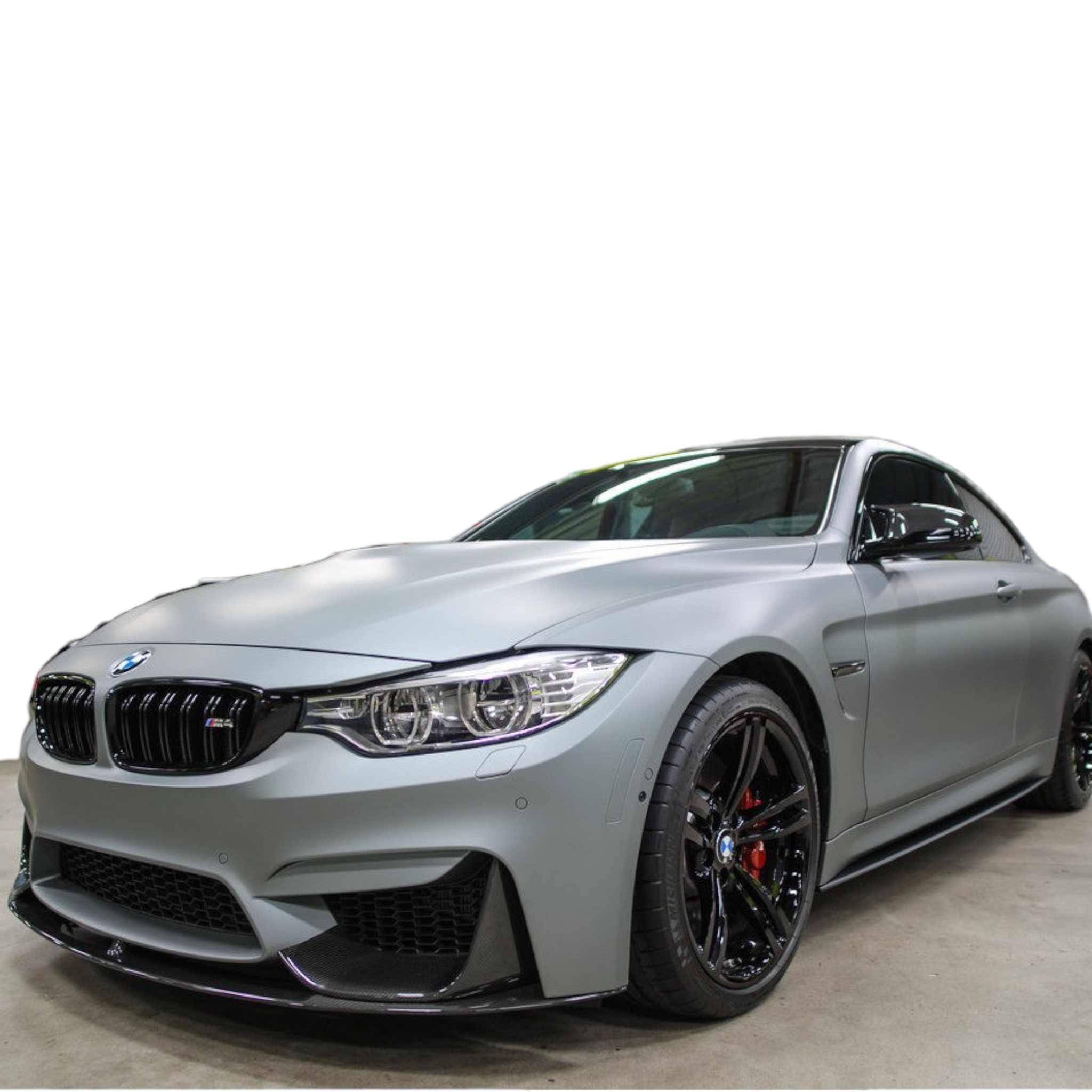 E.U. AUTOPARTS Carbon Look Side Skirt Extensions / Blade Lips For BMW M3 M4 F80 F82 (2013-2018) – Aftermarket Pair